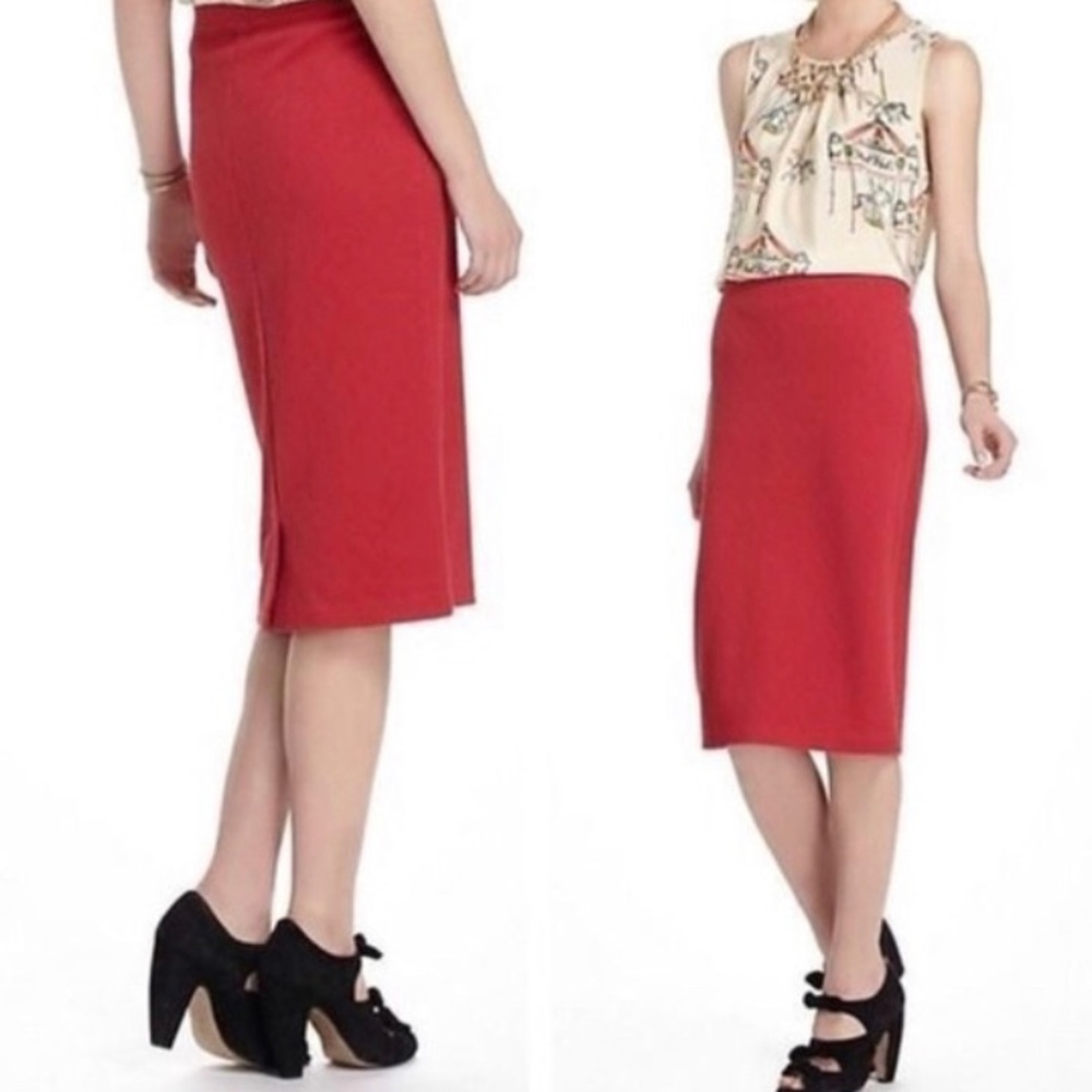 Anthropolgie Maeve Textured Pencil Skirt